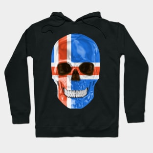 Iceland Flag Skull - Gift for Icelandic With Roots From Iceland Hoodie